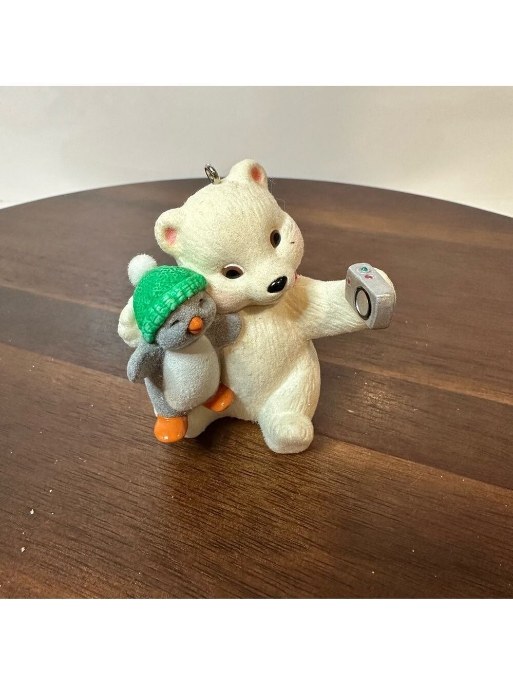 Hallmark 2011 Polar Bear & Penguin Selfie Ornament – Flocked Figurine